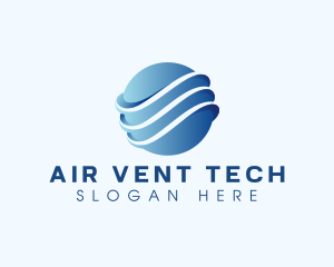 Air Conditioning Sphere Ventilation  logo design