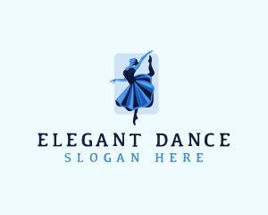 Dancing Lady Ballerina  logo design