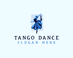 Dancing Lady Ballerina  logo design