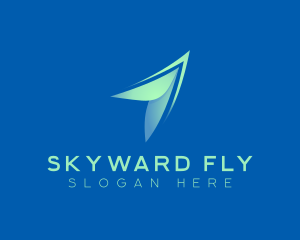 Airplane Fly Arrow logo