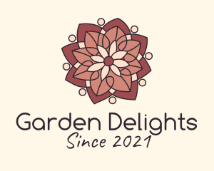 Mandala Floral Decoration  logo design