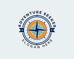 Navigation Compass Adventure logo design