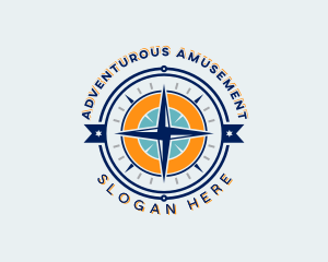 Navigation Compass Adventure logo design