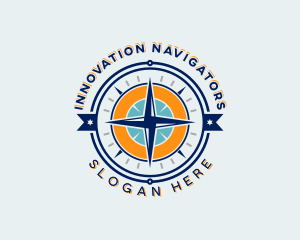 Navigation Compass Adventure logo design