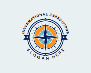 Navigation Compass Adventure logo design