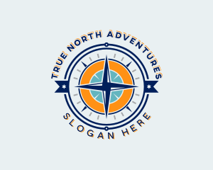 Navigation Compass Adventure logo design