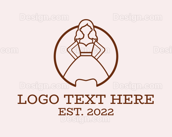 Woman Dress Gown Logo