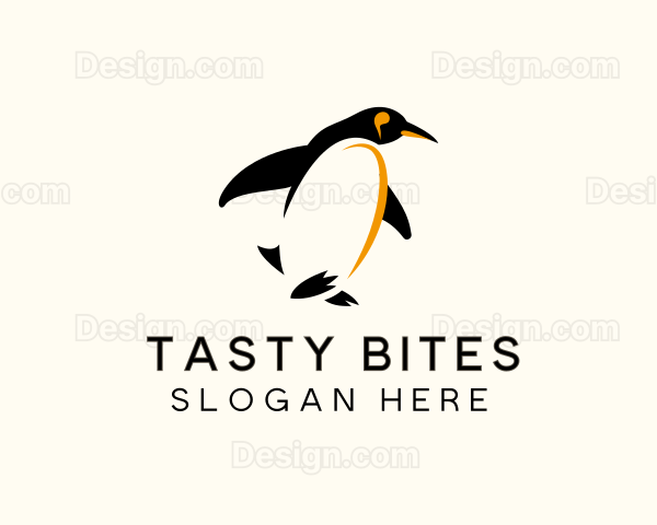 Emperor Penguin Bird Logo