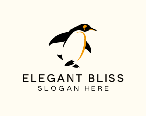 Emperor Penguin Bird logo