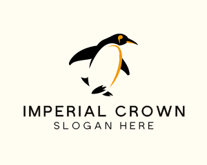 Emperor Penguin Bird logo design