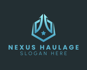 Star Arrow Delivery logo design