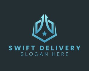 Star Arrow Delivery logo design