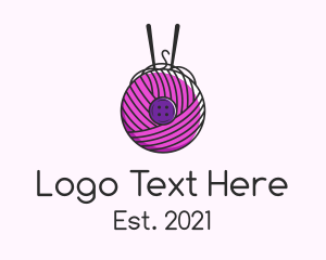 Button Yarn Ball  logo