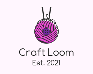 Button Yarn Ball  logo