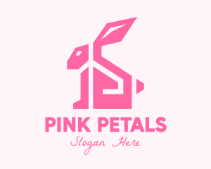 Pink Rabbit Home logo design