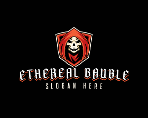 Evil Skull Shield logo design