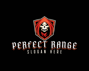 Evil Skull Shield logo design