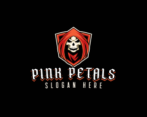 Evil Skull Shield logo design