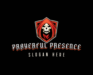 Evil Skull Shield logo design