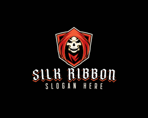 Evil Skull Shield logo design