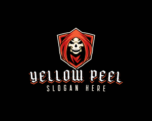 Evil Skull Shield logo design