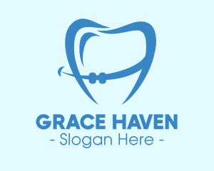 Orthodontist Dental Tooth Braces logo