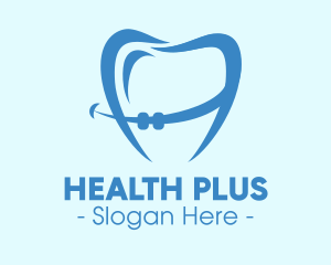 Orthodontist Dental Tooth Braces logo design