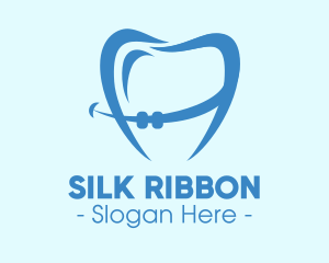 Orthodontist Dental Tooth Braces logo design