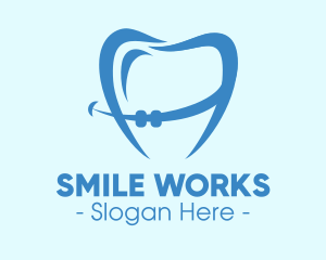 Orthodontist Dental Tooth Braces logo