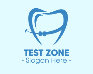 Orthodontist Dental Tooth Braces logo design