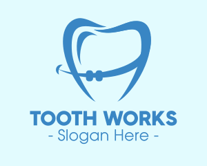 Orthodontist Dental Tooth Braces logo