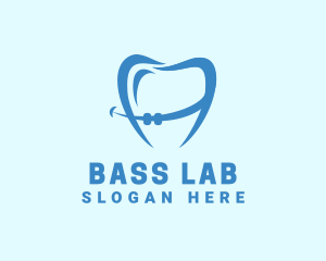 Orthodontist Dental Tooth Braces logo design