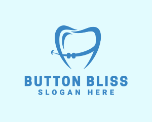 Orthodontist Dental Tooth Braces logo design