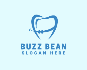 Orthodontist Dental Tooth Braces logo design