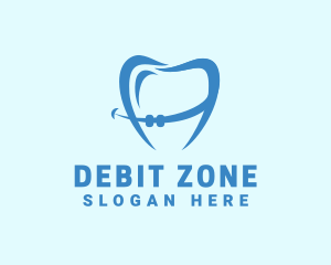 Orthodontist Dental Tooth Braces logo design