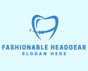 Orthodontist Dental Tooth Braces logo design