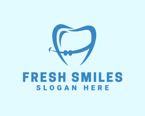 Orthodontist Dental Tooth Braces logo