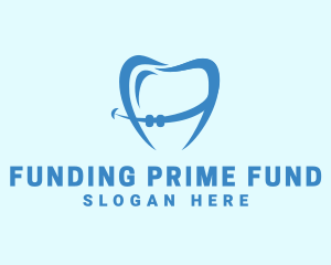 Orthodontist Dental Tooth Braces logo design