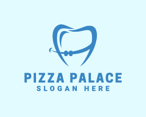 Orthodontist Dental Tooth Braces logo design