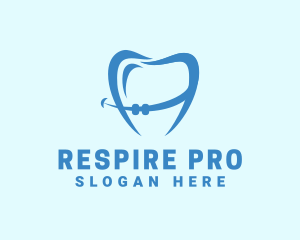 Orthodontist Dental Tooth Braces logo design