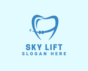 Orthodontist Dental Tooth Braces logo design