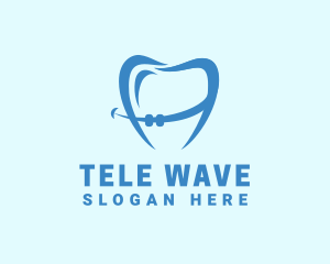 Orthodontist Dental Tooth Braces logo design