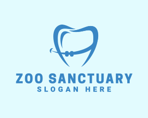 Orthodontist Dental Tooth Braces logo design