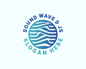 Blue Innovation Wave logo design