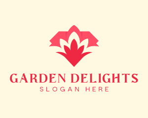 Diamond Flower Garden logo design