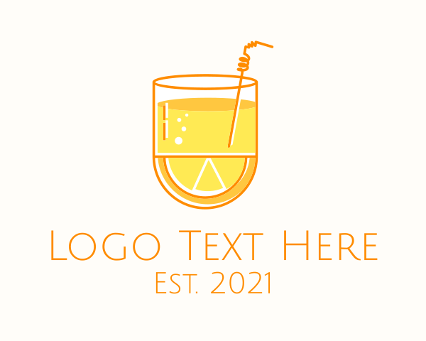 Orange-flavor logo example 4