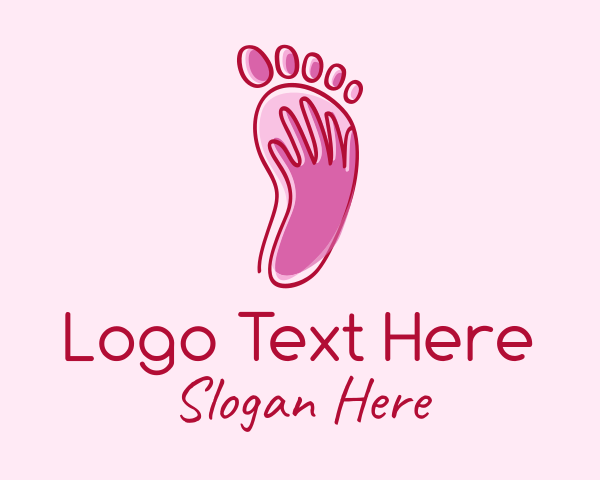 Foot logo example 1