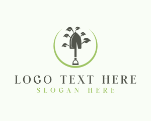 Landscaping Shovel Tool logo