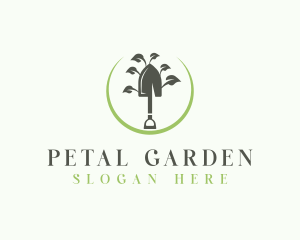 Landscaping Shovel Tool logo design