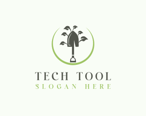 Landscaping Shovel Tool logo design